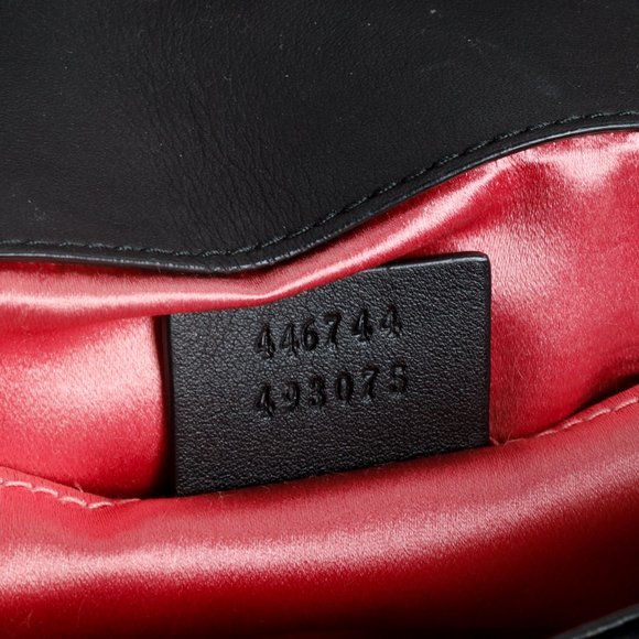 SOLD Gucci Mini Black Velvet GG Marmont Shoulder Bag - Picture 12 of 12